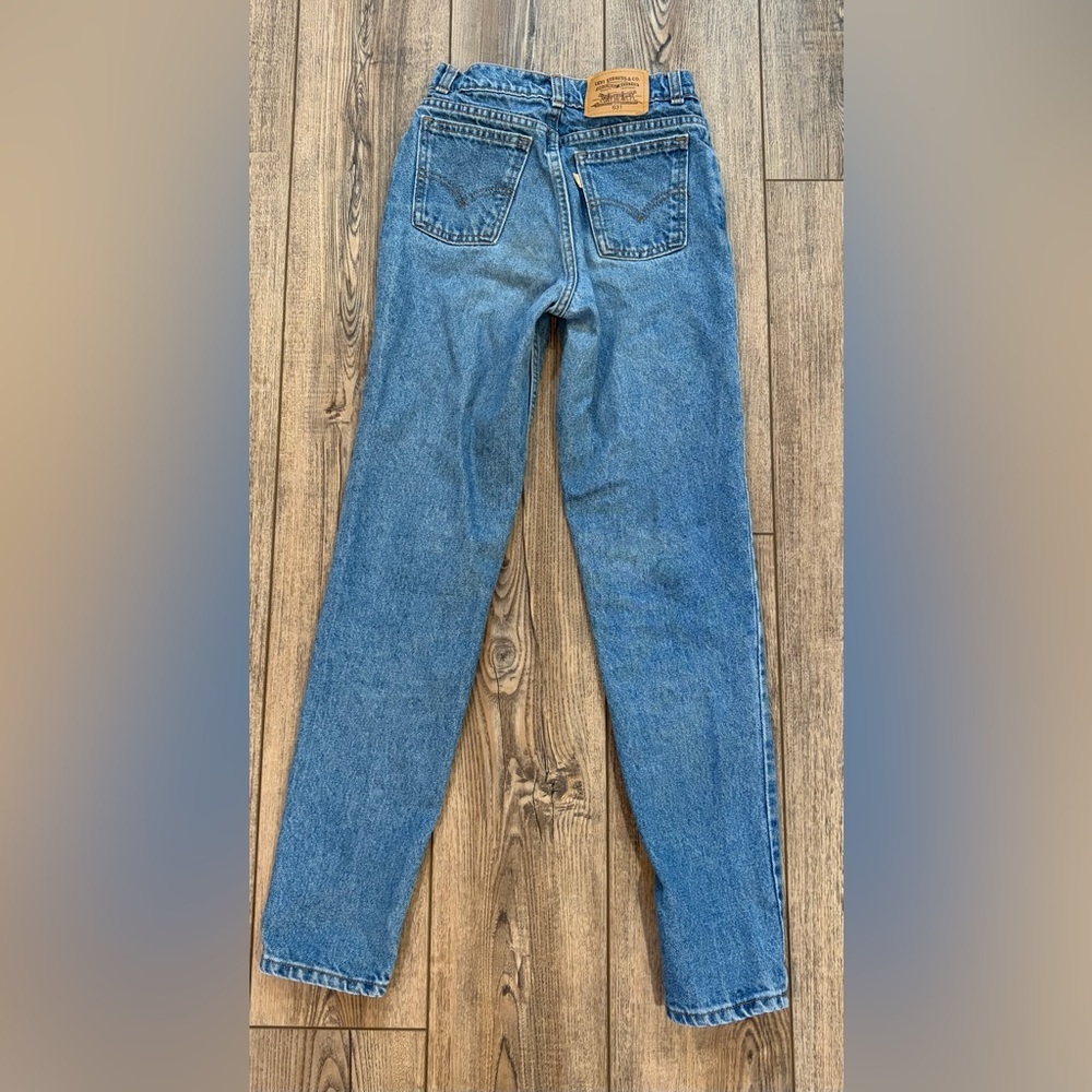 Vintage Levi’s Orange Tab 631 Jeans 24x29 | Youth 16 | 90s High Rise Straight - Picture 7 of 11